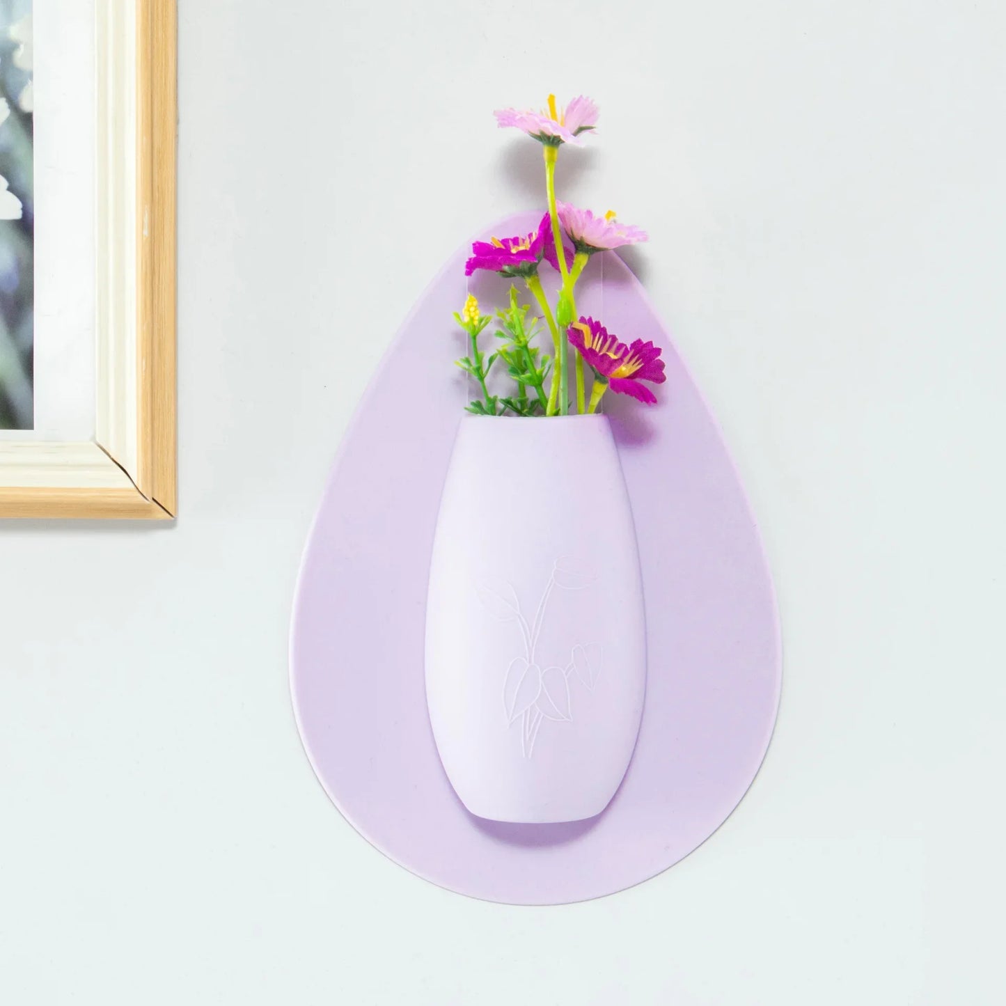 Self-Adhesive Silicone Flower Vase