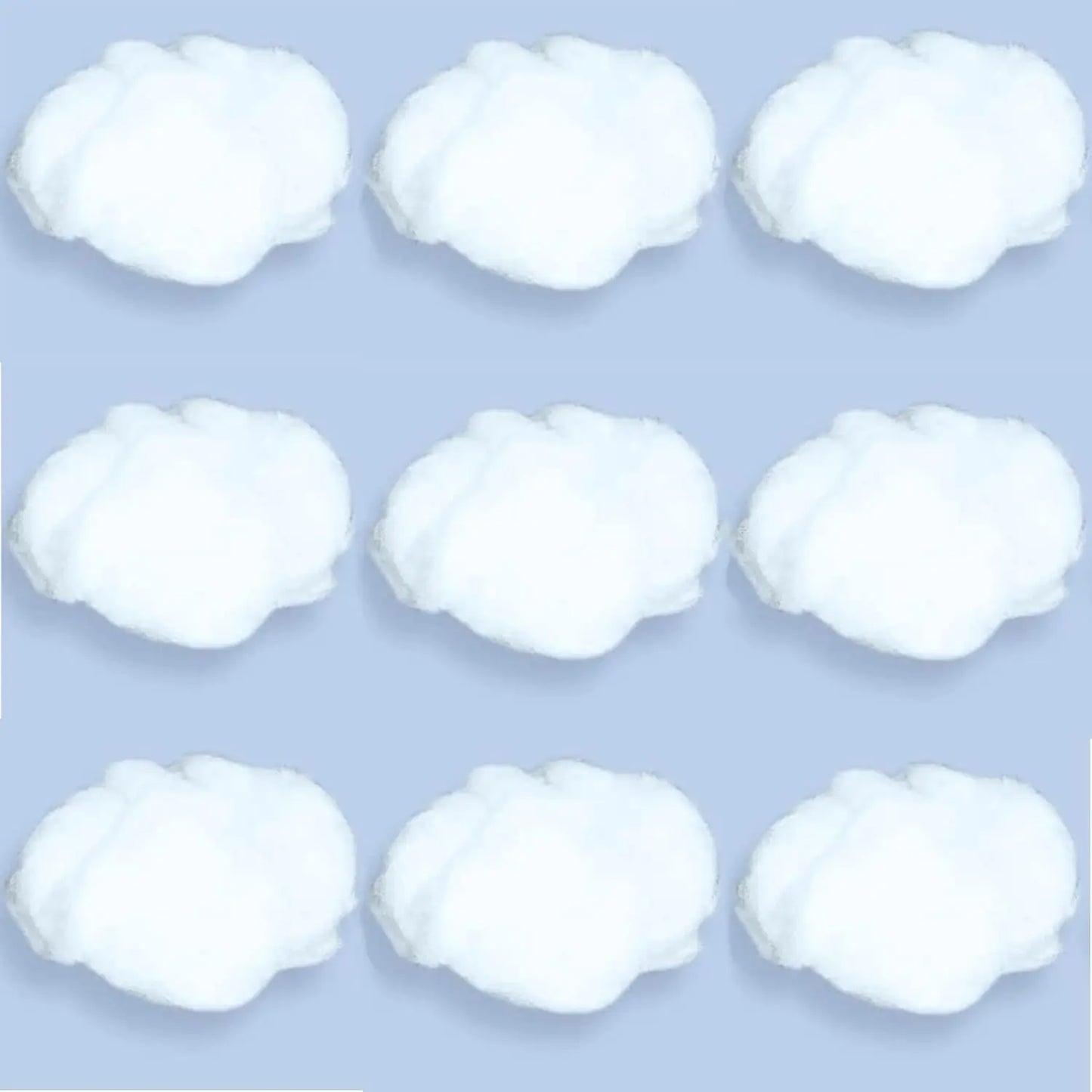 9Pcs Artificial 3D Cotton Clouds