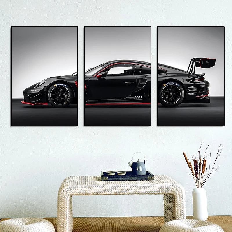 Retro GT3RS Series Canvas Prints (Set of 3)