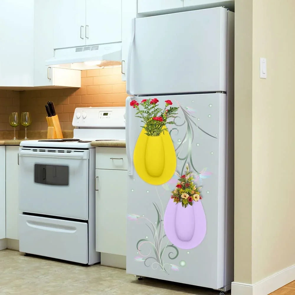 Self-Adhesive Silicone Flower Vase
