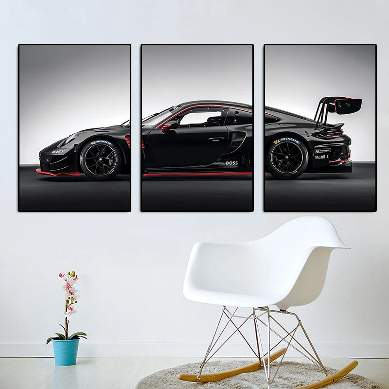 Retro GT3RS Series Canvas Prints (Set of 3)