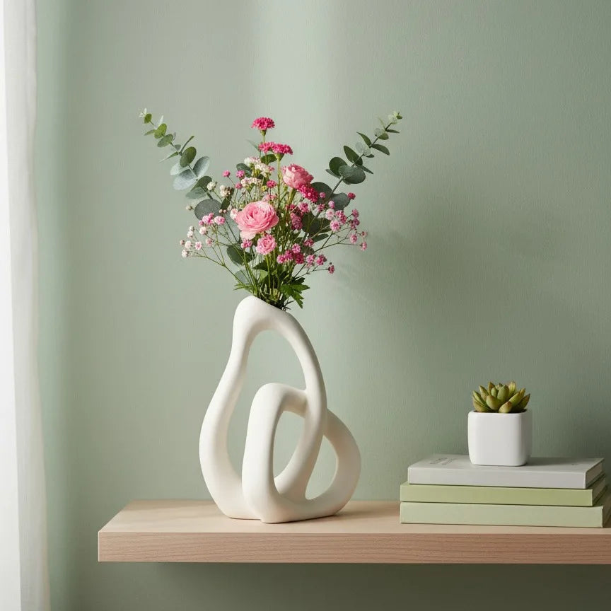 Modern Abstract Infinity Vase