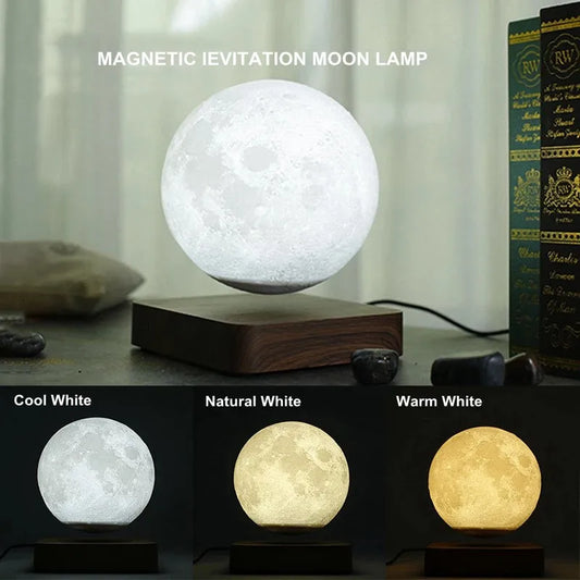 Levitating Moon Lamp 3D Magnetic Floating Night Light