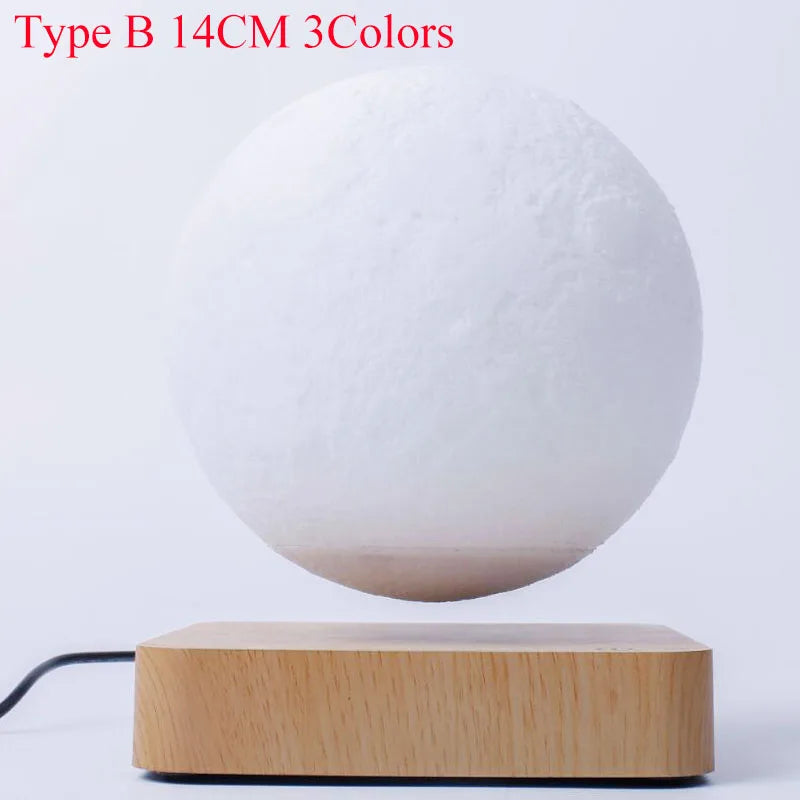Levitating Moon Lamp 3D Magnetic Floating Night Light