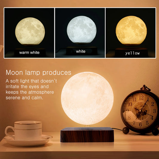 Levitating Galaxy Moon Lamp