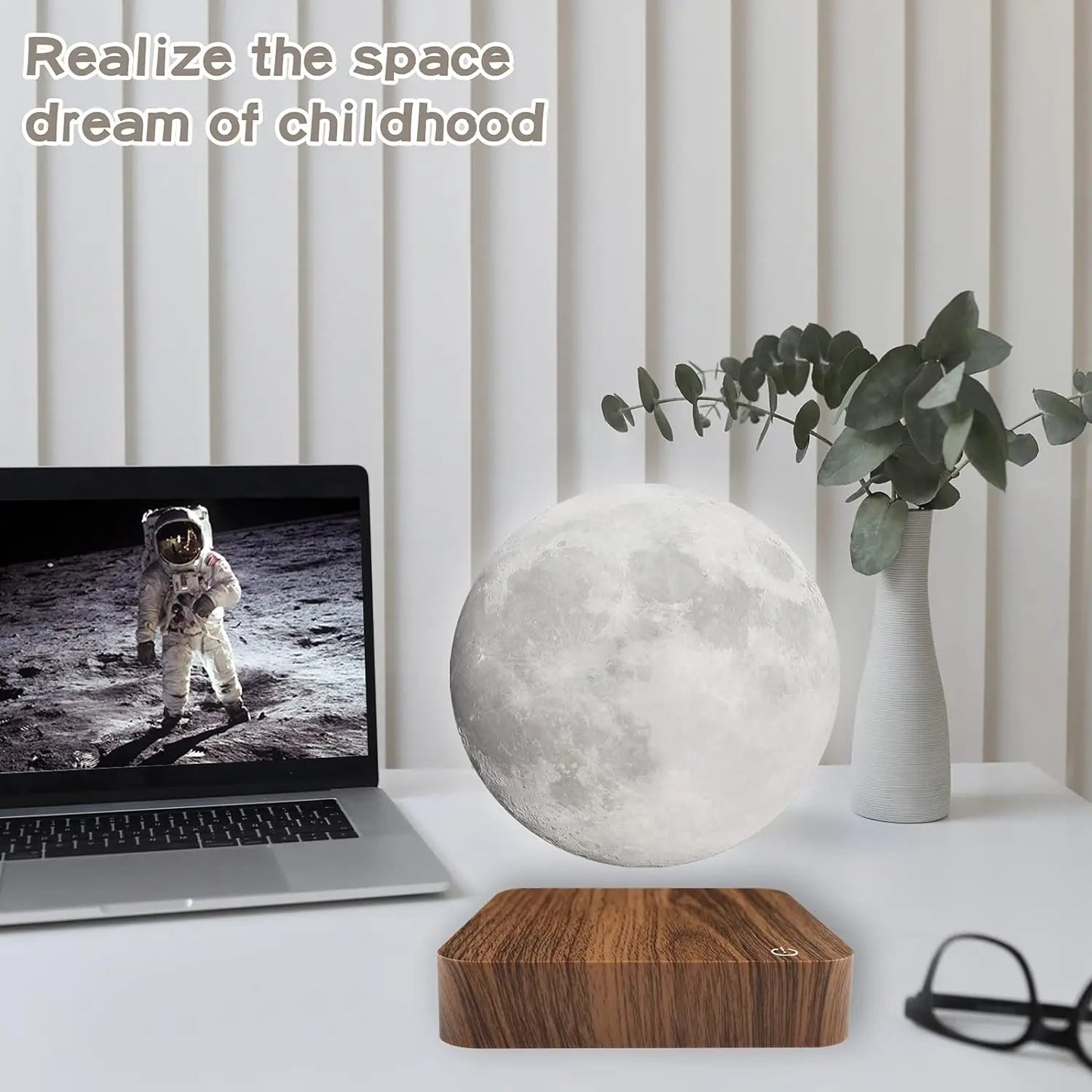 Levitating Galaxy Moon Lamp