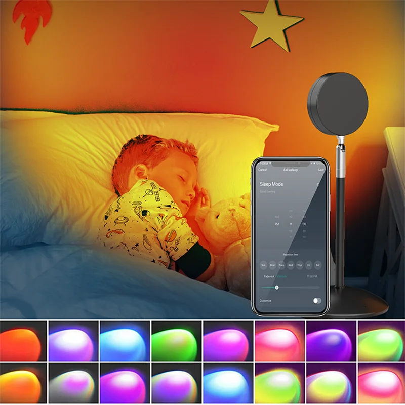 Smart WiFi App-Controlled Sunset Lamp