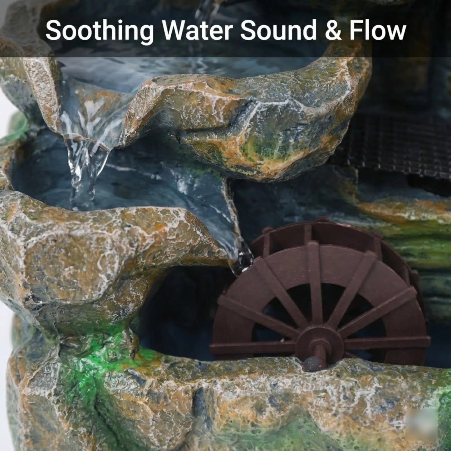 LED Tabletop Rockery Waterfall