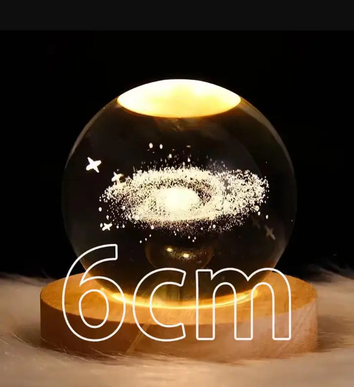 Celestial Galaxy Crystal Sphere