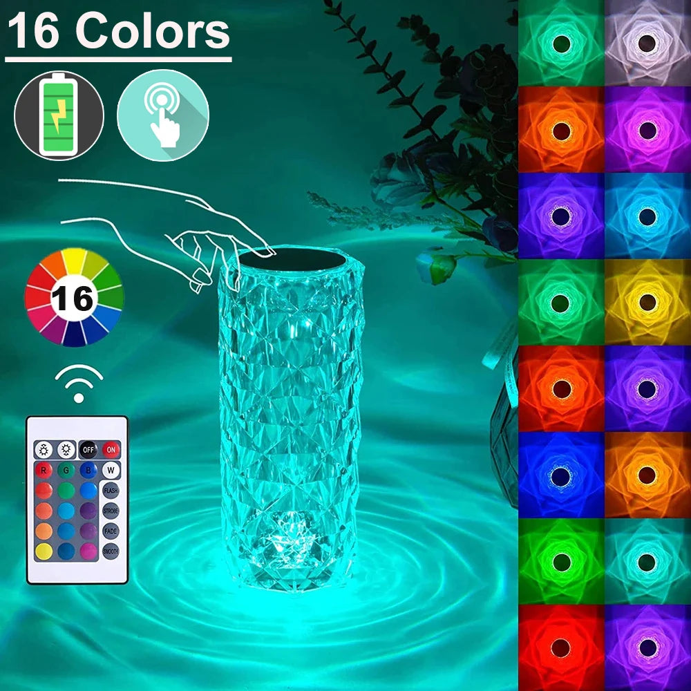 Crystal Rose™ - 16 Color Aesthetic Mood Lamp