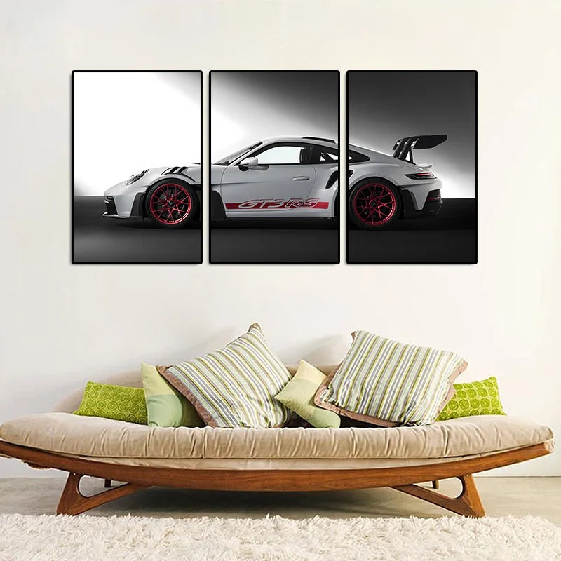 Retro GT3RS Series Canvas Prints (Set of 3)