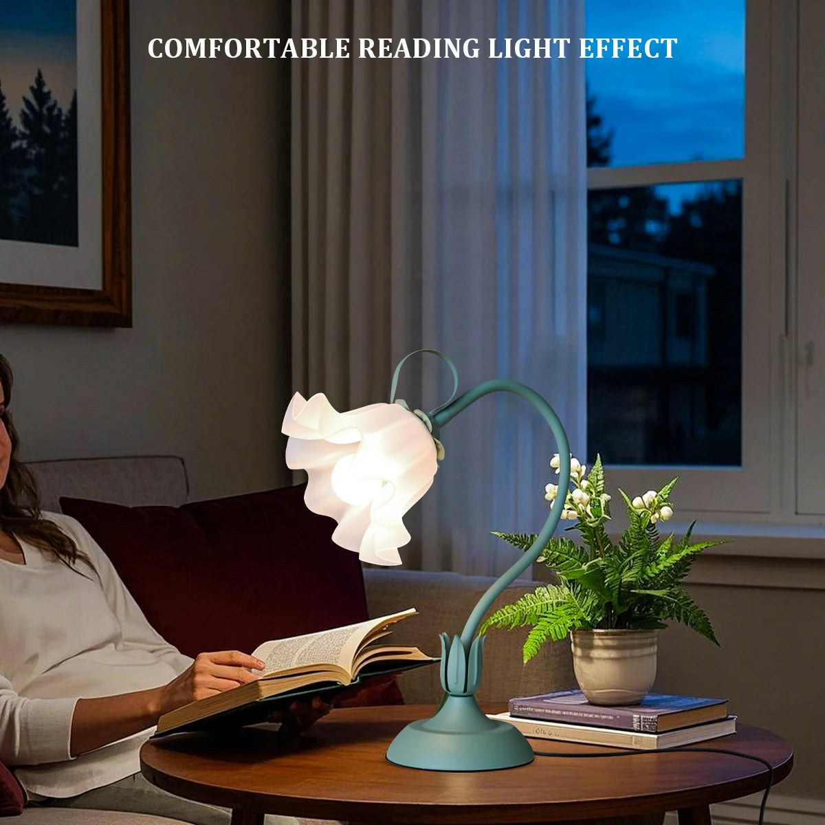 Vintage Flower Bedside Lamp