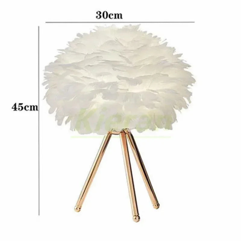 Nordic Feather LED Table Lamp