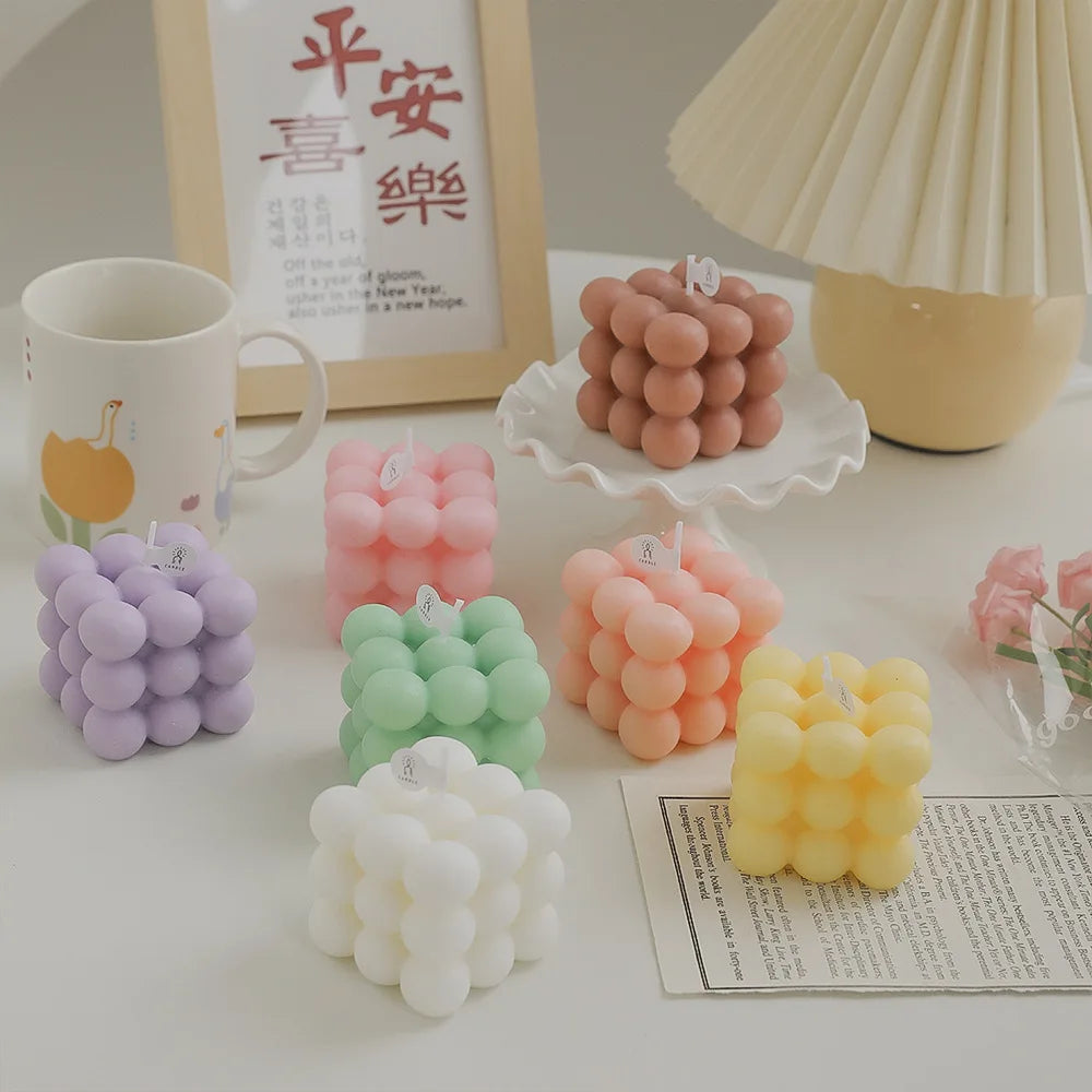 Ins Style Bubble Cube Candle