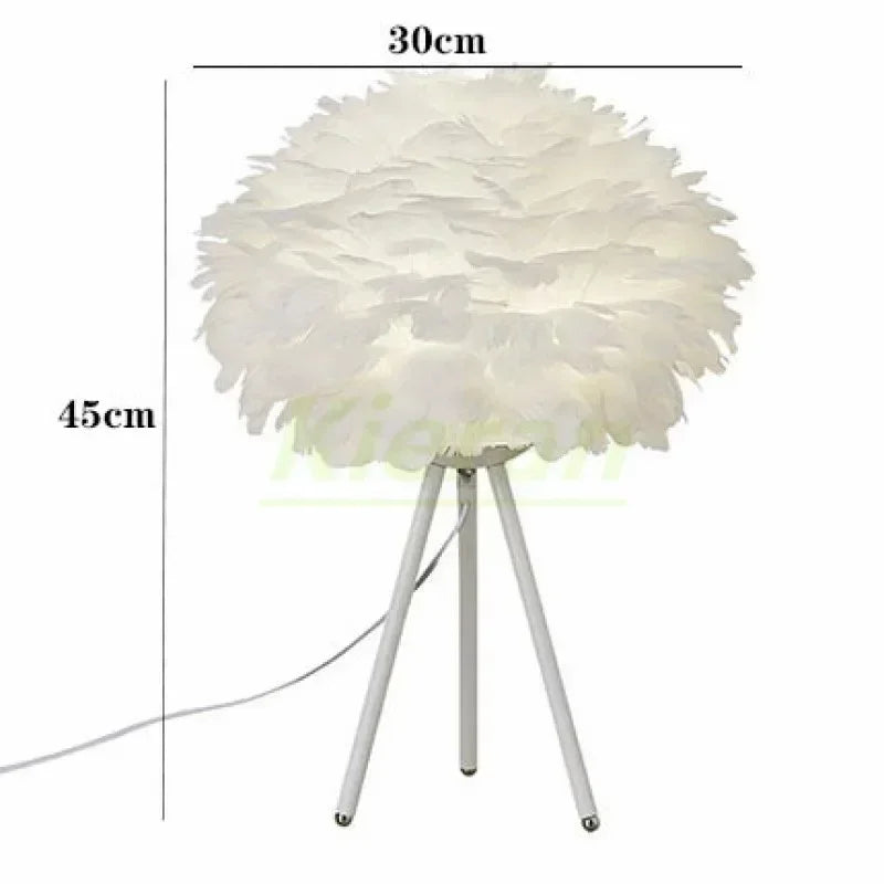 Nordic Feather LED Table Lamp