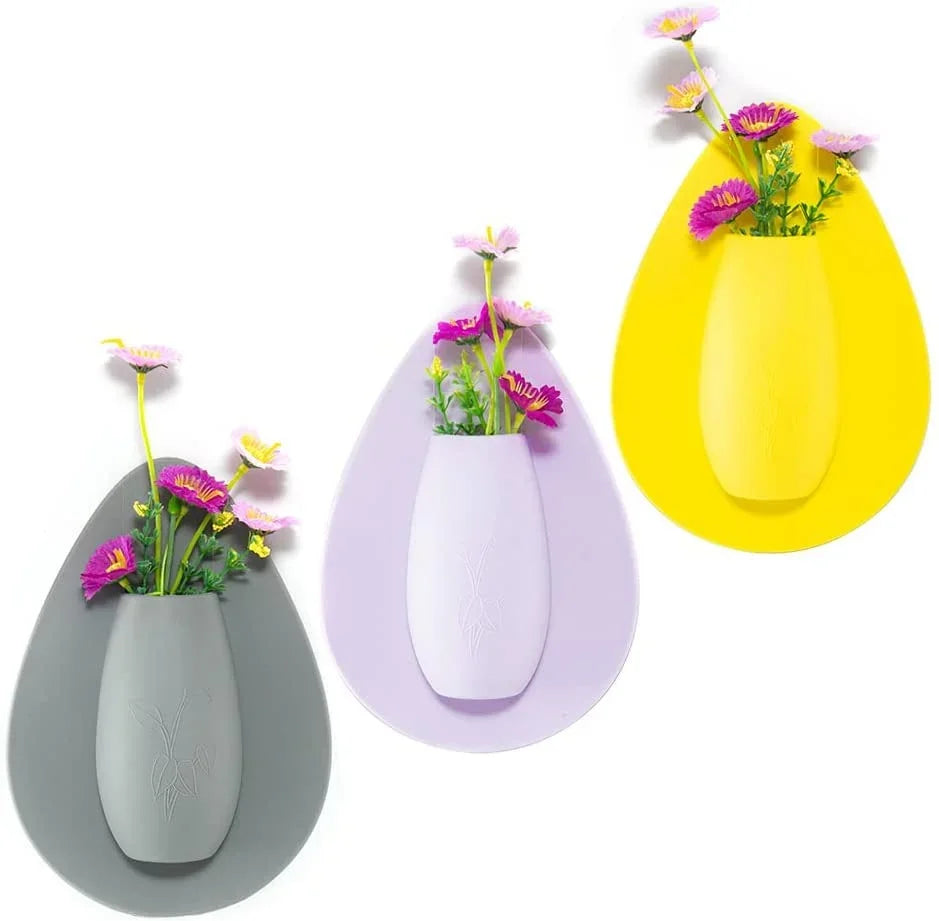 Self-Adhesive Silicone Flower Vase