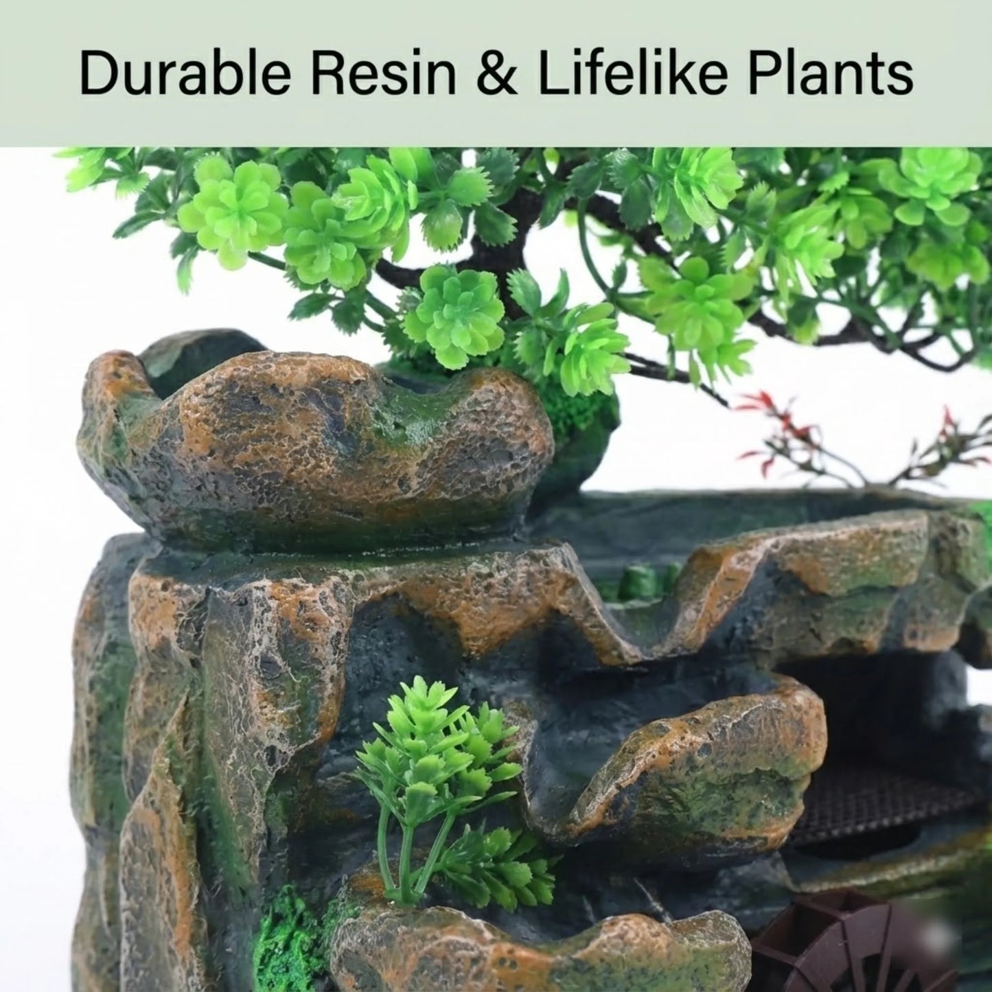 LED Tabletop Rockery Waterfall