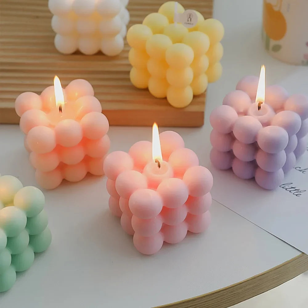 Ins Style Bubble Cube Candle