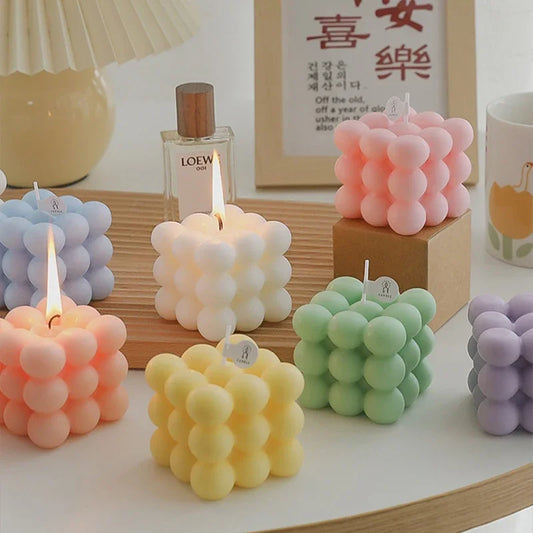 Ins Style Bubble Cube Candle