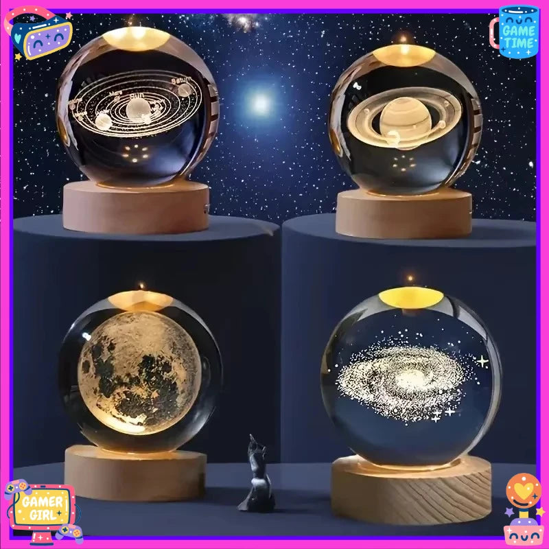 Celestial Galaxy Crystal Sphere