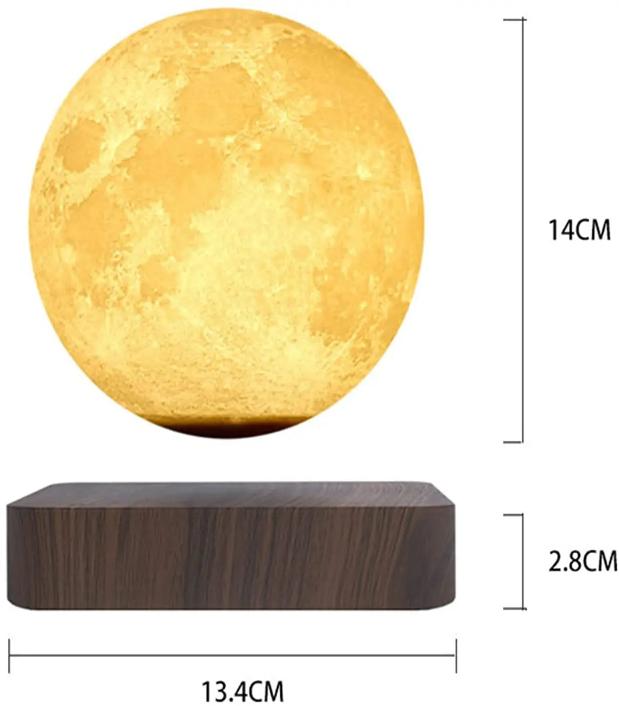 Levitating Moon Lamp 3D Magnetic Floating Night Light