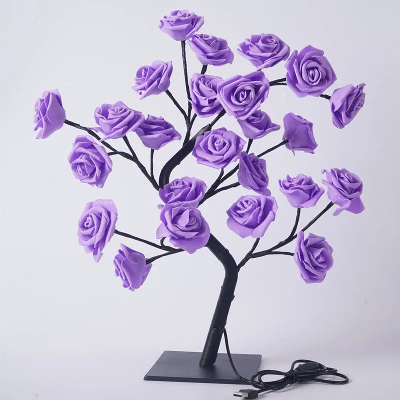 LED Rose Flower Tree Lamp