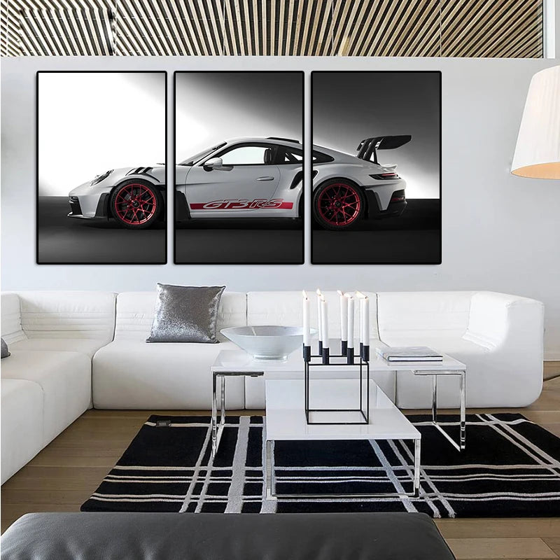 Retro GT3RS Series Canvas Prints (Set of 3)