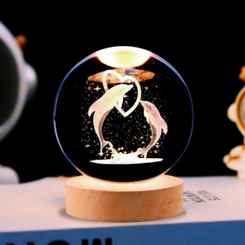 Celestial Galaxy Crystal Sphere