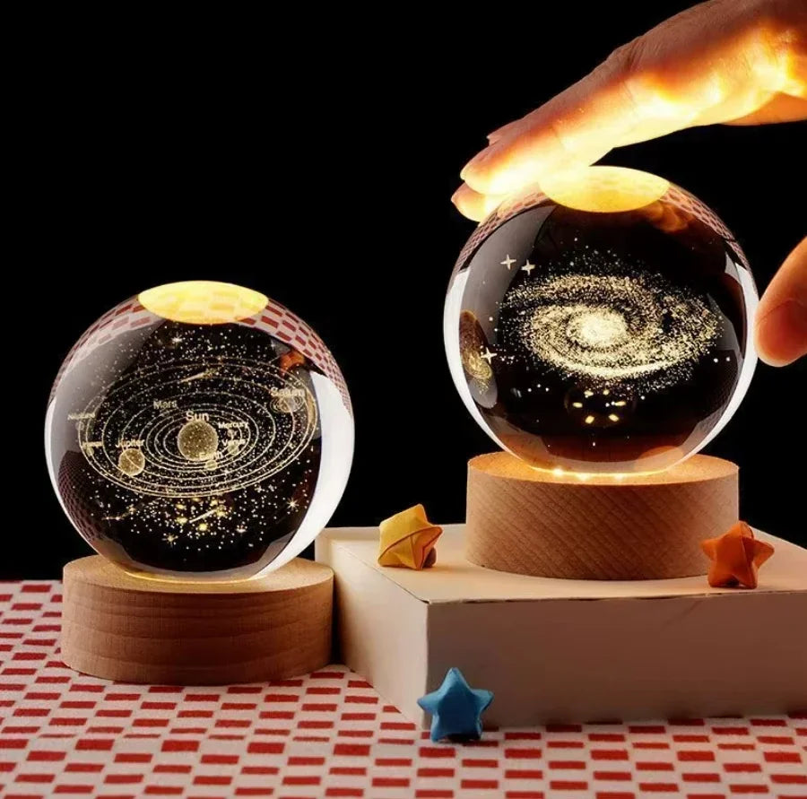 Celestial Galaxy Crystal Sphere