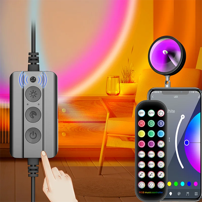 Smart WiFi App-Controlled Sunset Lamp