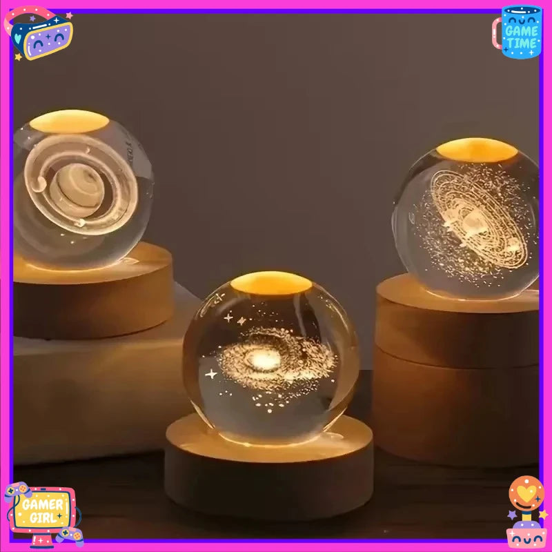 Celestial Galaxy Crystal Sphere