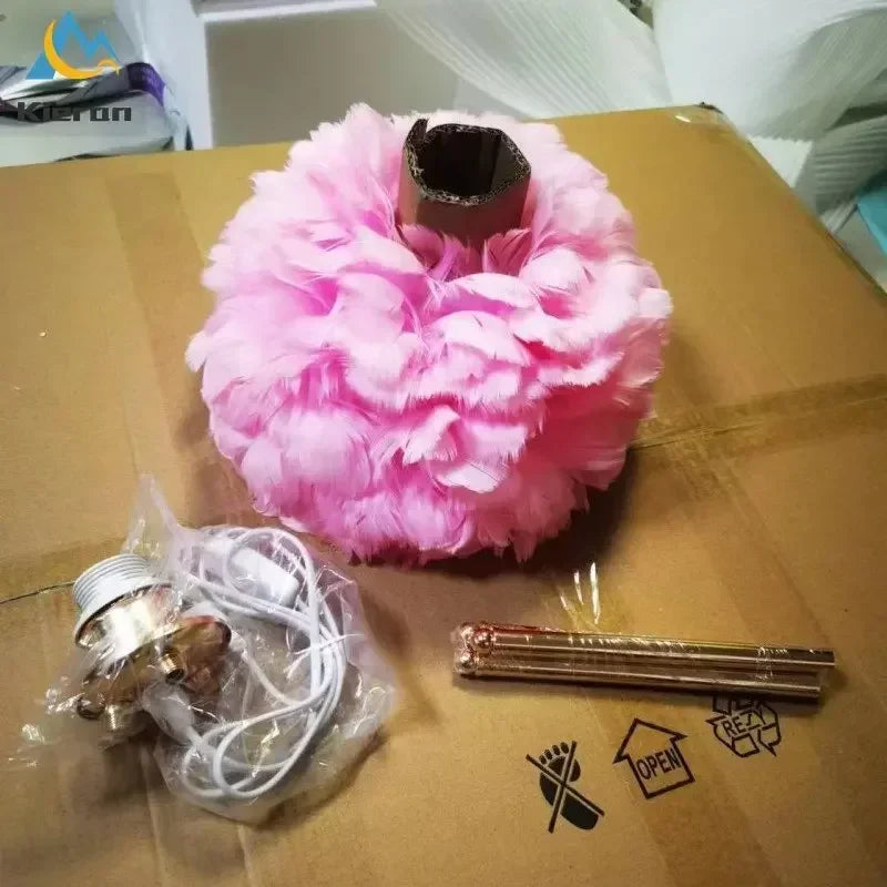 Nordic Feather LED Table Lamp