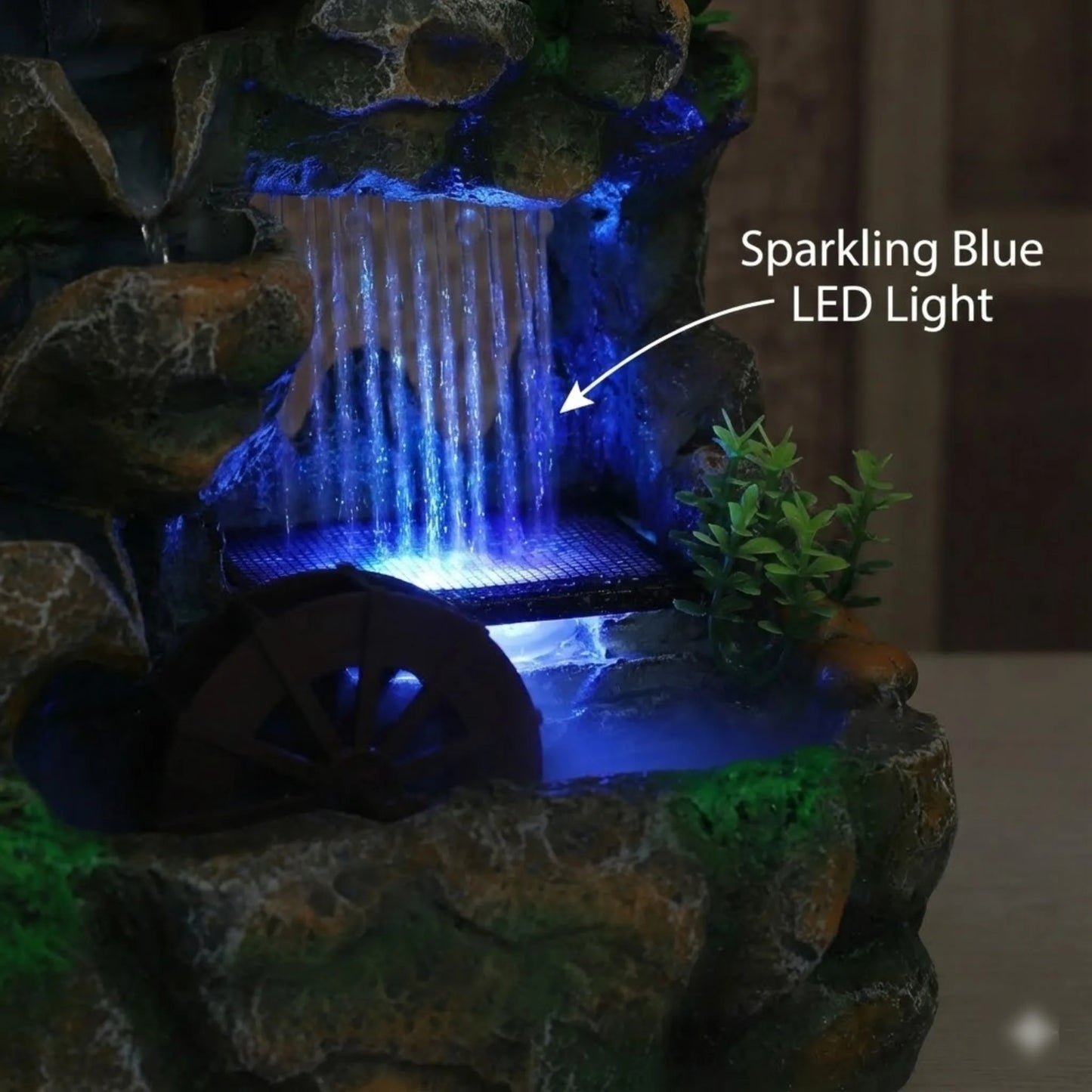 LED Tabletop Rockery Waterfall