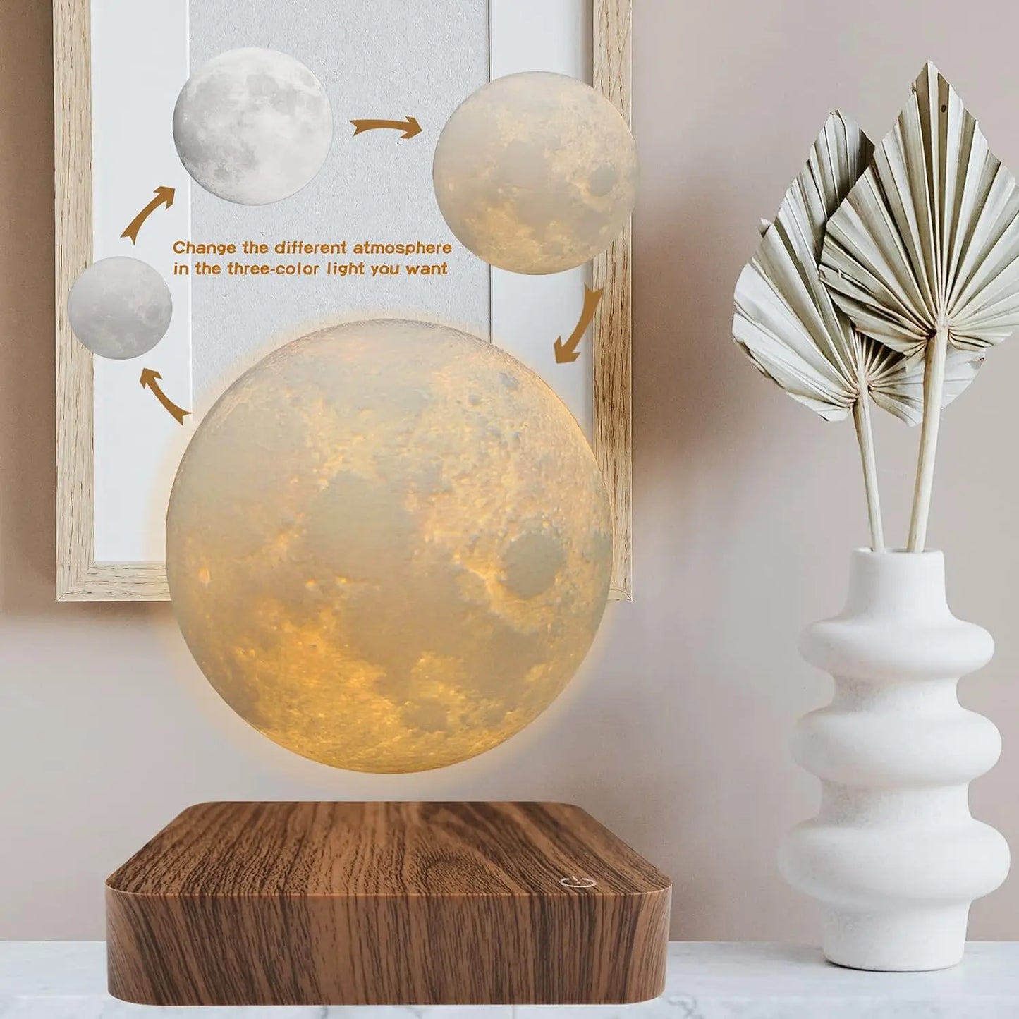 Levitating Galaxy Moon Lamp