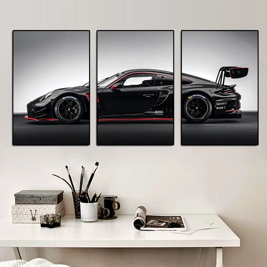 Retro GT3RS Series Canvas Prints (Set of 3)