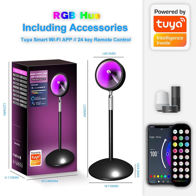 Smart WiFi App-Controlled Sunset Lamp